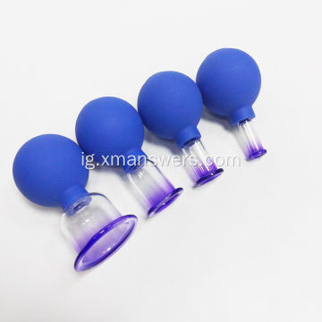 Ụlọ Jiri AntiCellulite Silicone Vacuum Cupping Massag iko